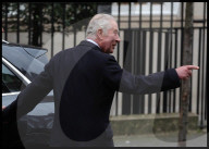 King Charles leaves the London Clinic in London, UK.