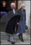 King Charles leaves the London Clinic in London, UK.