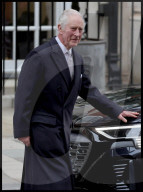 King Charles leaves the London Clinic in London, UK.