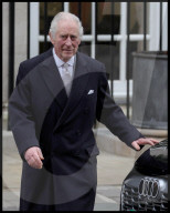 King Charles leaves the London Clinic in London, UK.