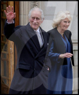 King Charles leaves the London Clinic in London, UK.