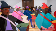 Photocall for Entangled Pasts: 1768-now: Art, Colonialism and Change exhibition at The Royal Academy of Arts, London, UK. 