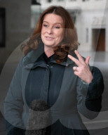 Gillian Keegan Media Interviews in London, UK.