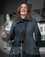 Gillian Keegan Media Interviews in London, UK.