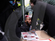 Pro Palestinian march and rally from the BBC Langham Place to Whitehall, London, UK. 