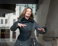 Guests departing for Sunday with Laura Kuenssberg at the BBC, Broadcasting House, London, UK.