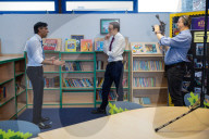 The Prime Minister Rishi Sunak visits Glencraig Integrated Primary School