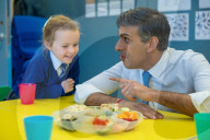 The Prime Minister Rishi Sunak visits Glencraig Integrated Primary School