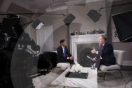 Prime Minister Rishi Sunak is interview by Piers Morgan
