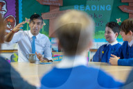 The Prime Minister Rishi Sunak visits Glencraig Integrated Primary School