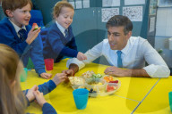 The Prime Minister Rishi Sunak visits Glencraig Integrated Primary School