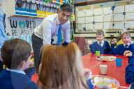 The Prime Minister Rishi Sunak visits Glencraig Integrated Primary School