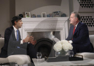 Prime Minister Rishi Sunak is interview by Piers Morgan