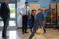 The Prime Minister Rishi Sunak visits Glencraig Integrated Primary School
