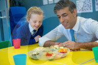 The Prime Minister Rishi Sunak visits Glencraig Integrated Primary School