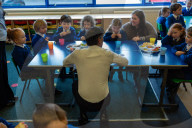 The Prime Minister Rishi Sunak visits Glencraig Integrated Primary School
