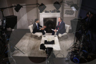 Prime Minister Rishi Sunak is interview by Piers Morgan
