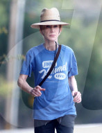 Kathy Griffin takes herself for a healthy power walk as she is seen for the first time since filing for divorce from businessman Randy Bick