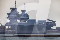 HMS Queen Elizabeth develops a fault in Portsmouth, UK.
