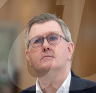 Democratic Unionist Party leadership briefing at the Foreign Press Association, Royal Overseas League, Park Place, St James's Street, London, UK.