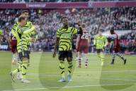 F.A. Premier League match between West Ham United and Arsenal at the London Stadium, London, UK.