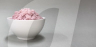 Lab meat grown in rice grains for hybrid food