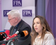 Press briefing on situation of Wikileaks founder Julian Assange at the Foreign Press Association, Royal Overseas League, Park Place, St James's Street, London, UK