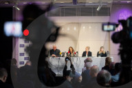 Press briefing on situation of Wikileaks founder Julian Assange at the Foreign Press Association, Royal Overseas League, Park Place, St James's Street, London, UK