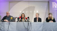 Press briefing on situation of Wikileaks founder Julian Assange at the Foreign Press Association, Royal Overseas League, Park Place, St James's Street, London, UK
