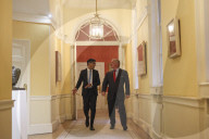 The Prime Minister Rishi Sunak meets with the King of Jordan