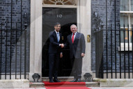 The Prime Minister Rishi Sunak meets with the King of Jordan