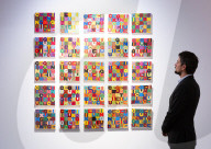 Retrospective exhibition dedicated to Alighiero Boetti at Christie’s, London, UK.