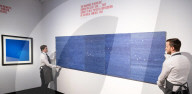 Retrospective exhibition dedicated to Alighiero Boetti at Christie’s, London, UK.