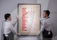 Retrospective exhibition dedicated to Alighiero Boetti at Christie’s, London, UK.