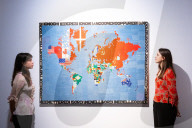 Retrospective exhibition dedicated to Alighiero Boetti at Christie’s, London, UK.