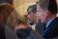 The Prime Minister Rishi Sunak hosts weekly cabinet