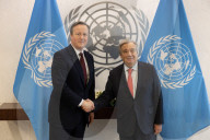 Foreign Secretary David Cameron at the United Nations