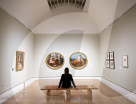 Press view of Angelica Kauffman exhibition at the Royal Academy of Arts, London, UK. 