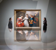 Press view of Angelica Kauffman exhibition at the Royal Academy of Arts, London, UK. 