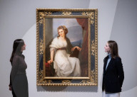 Press view of Angelica Kauffman exhibition at the Royal Academy of Arts, London, UK. 
