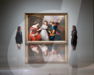 Press view of Angelica Kauffman exhibition at the Royal Academy of Arts, London, UK.