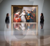 Press view of Angelica Kauffman exhibition at the Royal Academy of Arts, London, UK.