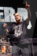 Pantera performs in Green Bay, WI.