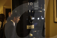 Prime Minister Rishi Sunak makes a statement from Downing Street