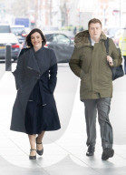 Guests arrive for Sunday with Laura Kuenssberg at the BBC, Broadcasting House, London, UK. 