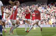 FA Women's Super League match between Arsenal and Tottenham Hotspur at the Emirates Stadium in London, UK