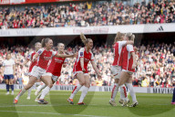 FA Women's Super League match between Arsenal and Tottenham Hotspur at the Emirates Stadium in London, UK