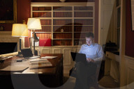 Jeremy Hunt UK Chancellor of the Exchequer prepares for the Spring Budget 2024