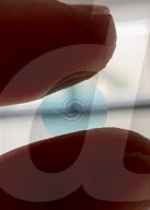 Spiral pattern contact lens can focus near and far