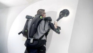 Exo skeleton that lightens overhead work